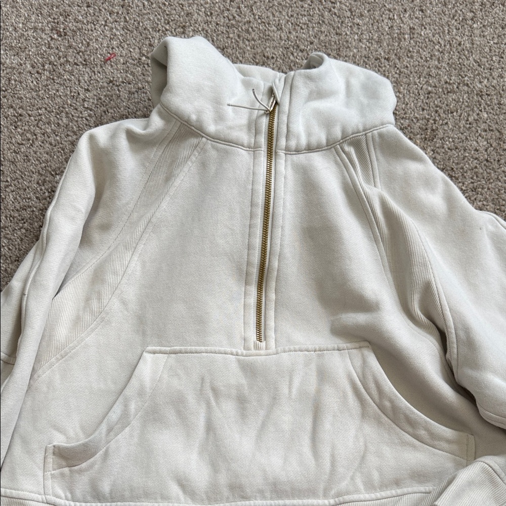 Lululemon Athletica Off-White Zip-Up Hoodie